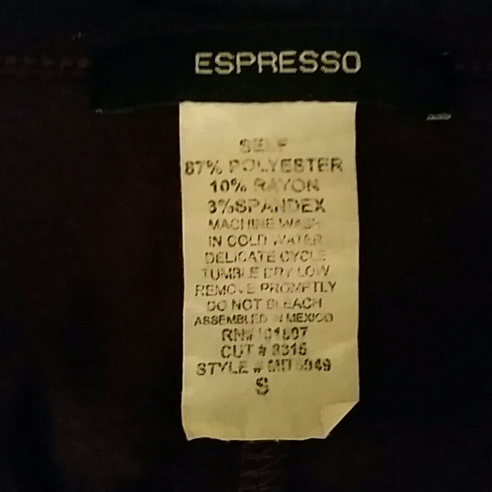 Expresso. BURGANDY Rhinstone Top - Picture 4 of 4